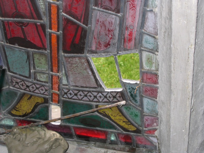 Antikes Fesnter wird restauriert